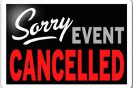 sorry event cancelled