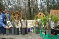 fruitstruiken gedoneerd door peter en meter van de roofvogels