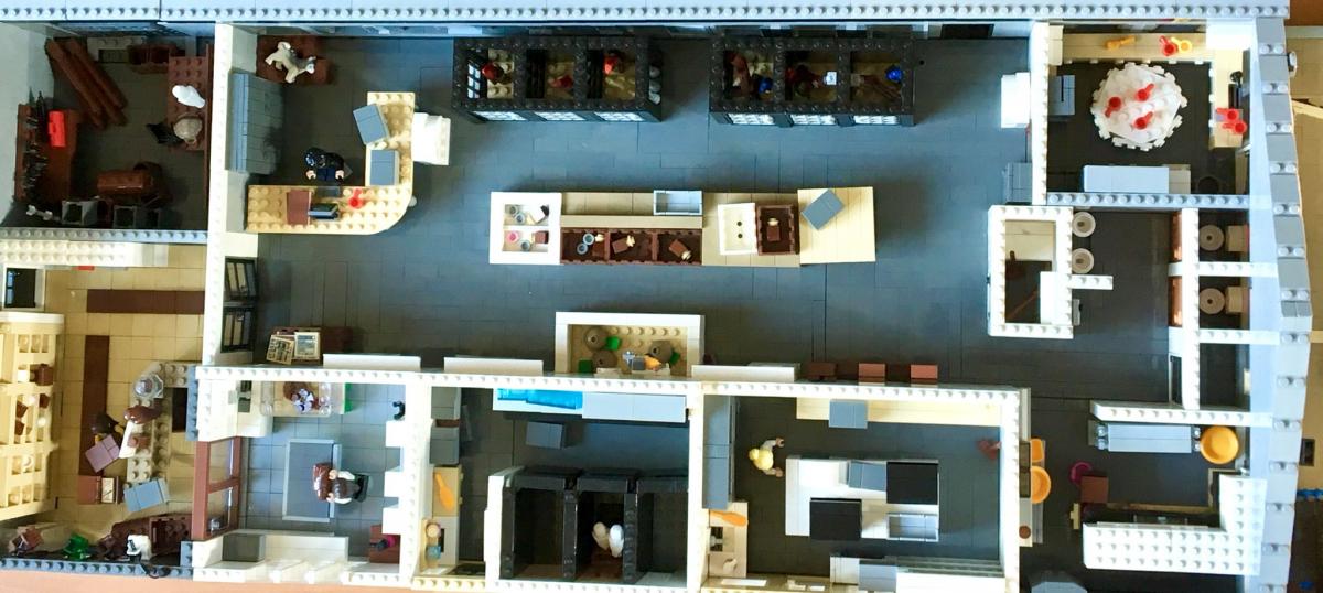 layout wildlife hospitaal in lego